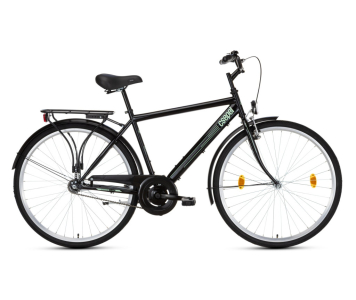 Csepel Budapest férfi 21" kontrás városi kerékpár Fekete 2024