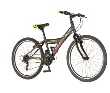 Venssini Parma 24 gyerek kerékpár Grafit-Piros