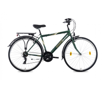Csepel Landrider férfi 21 seb. trekking kerékpár 21" Sötétzöld