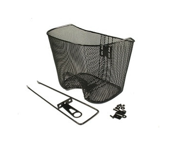 Acél hálós süllyesztett fekete első kosár