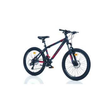 Corelli Via 2.3 24" gyerek MTB könnyűvázas kerékpár Fekete-Piros