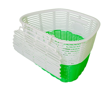 Koliken pálcás műanyag kosár fehér-zöld