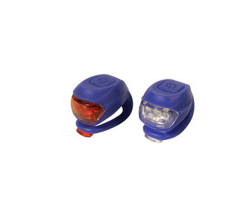 Velostar Szilikon sötétkék lámpaszett