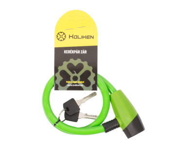 Koliken erősített kulcsos lakat zöld